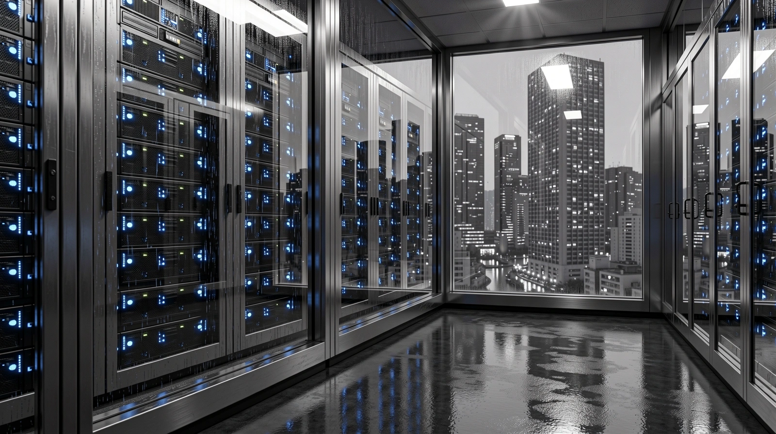 Futuristic digital infrastructure in Seoul
